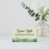 Luier Raffle Kaart Sjabloon (Staand voorkant)