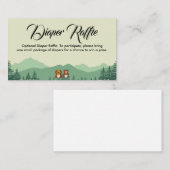 Luier Raffle Kaart Sjabloon (Voorkant / Achterkant)