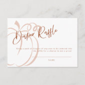 Luier Raffle Kaart Terracotta Pompoen Baby shower (Voorkant)