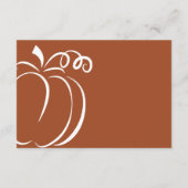 Luier Raffle Kaart Terracotta Pompoen Baby shower (Achterkant)