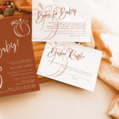 Luier Raffle Kaart Terracotta Pompoen Baby shower