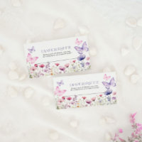 Luier Raffle Kaart Vlinder Bloemen