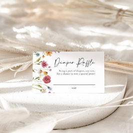 Luier Raffle Kaarten voor Baby shower Notitiekaartje