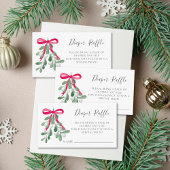 Luier Raffle Kerst Baby shower Informatiekaartje