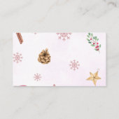 Luier Raffle Kerstmis Santa Cookies Informatiekaartje (Achterkant)