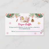 Luier Raffle Kerstmis Santa Cookies Informatiekaartje (Voorkant)