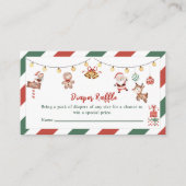 Luier Raffle Kerstmis Santa Enclosure Kaart (Voorkant)