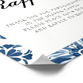 Luier Raffle Lemon Positano Baby shower Sign Poster (Hoek)