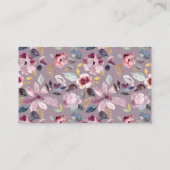 Luier Raffle Lila Bloemen Baby Show Informatiekaartje (Achterkant)