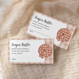 Luier Raffle Little Cutie Pie Baby shower Informatiekaartje