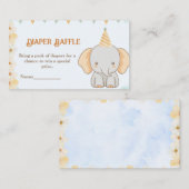 Luier Raffle - Little Peanut Dreams Elephant Informatiekaartje (Voorkant / Achterkant)