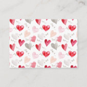 Luier Raffle Little Sweetheart Baby shower Informatiekaartje (Achterkant)