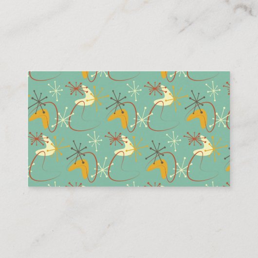 Luier Raffle Mid Century Modern Baby shower Kaart (Achterkant)