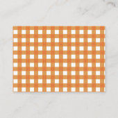 Luier Raffle Modern Herfst Pompoen Baby shower Informatiekaartje (Achterkant)