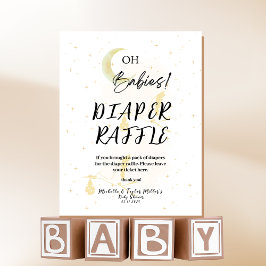 Luier Raffle Oh baby's, neutrale ooievaars Reclamebord Met Voetstuk