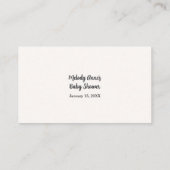 Luier Raffle Puppy Dog Waterverf Baby shower Informatiekaartje (Achterkant)