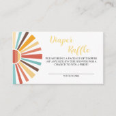 Luier Raffle Ray van Sunshine Baby shower Informatiekaartje (Voorkant)