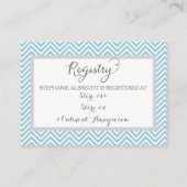 Luier Raffle Registry Elephant Boy Baby shower Informatiekaartje (Achterkant)