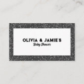 Luier Raffle Rock Star Baby shower Informatiekaartje (Achterkant)