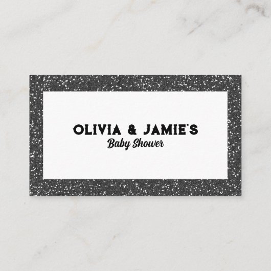 Luier Raffle Rock Star Baby shower Informatiekaartje (Achterkant)