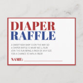 Luier Raffle Rood Wit En Blauw 4 juli Informatiekaartje (Voorkant)