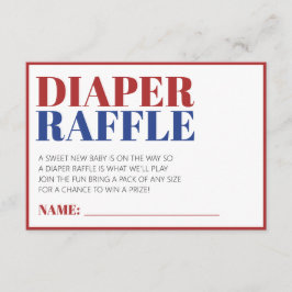 Luier Raffle Rood Wit En Blauw 4 juli Informatiekaartje