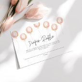 Luier Raffle Roze Ballon Het Een Meisje Baby showe Informatiekaartje