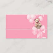 Luier Raffle Roze Beer Kaart (Achterkant)