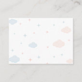 Luier Raffle Roze Blauw Geslacht onthullen Beren Informatiekaartje (Achterkant)