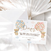 Luier Raffle Roze Blauw Geslacht onthullen Beren Informatiekaartje