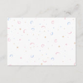 Luier Raffle Roze Blauw Geslacht onthullen Informatiekaartje (Achterkant)