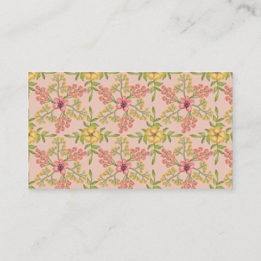 Luier Raffle Roze Bloem Bloem  Zoet Informatiekaartje (Achterkant)