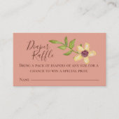 Luier Raffle Roze Bloem Bloem  Zoet Informatiekaartje (Voorkant)