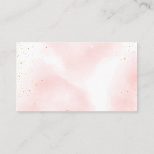 Luier Raffle Roze Goud We zijn over de maan Informatiekaartje (Achterkant)