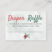 Luier Raffle Rustic Little Tomato Baby shower Informatiekaartje (Voorkant)