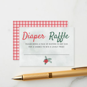 Luier Raffle Rustic Little Tomato Baby shower Informatiekaartje