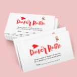 Luier Raffle Santa Christmas Winter Baby shower Informatiekaartje<br><div class="desc">Luier Raffle Santa Christmas Winter Baby shower Behuizing Kaart</div>