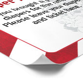 Luier Raffle Santa's Letter Noordpool gestempeld Poster (Hoek)