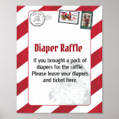 Luier Raffle Santa's Letter Noordpool gestempeld Poster (Voorkant)