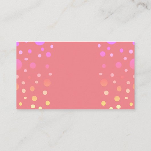 Luier Raffle Schattige Roze Eenhoorn Baby Meisje Informatiekaartje (Achterkant)