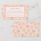 Luier Raffle Schattigee pompoen in de Patch Baby Informatiekaartje (Voorkant / Achterkant)