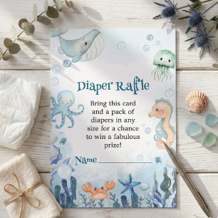 Luier Raffle Sea You Soon Onder de Zee Baby Show Informatiekaartje