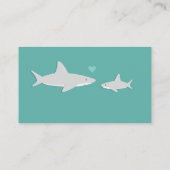 Luier Raffle Shark Wit Groen Baby shower Informatiekaartje (Achterkant)