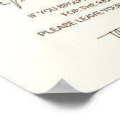 Luier Raffle Sign Reel Opgewonden Baby shower Poster (Hoek)