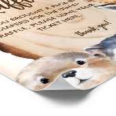 Luier Raffle Slice Dier Baby shower Spel Teken Poster (Hoek)