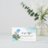 Luier Raffle spel We kunnen bijna wachten Boho reg Informatiekaartje (Staand voorkant)