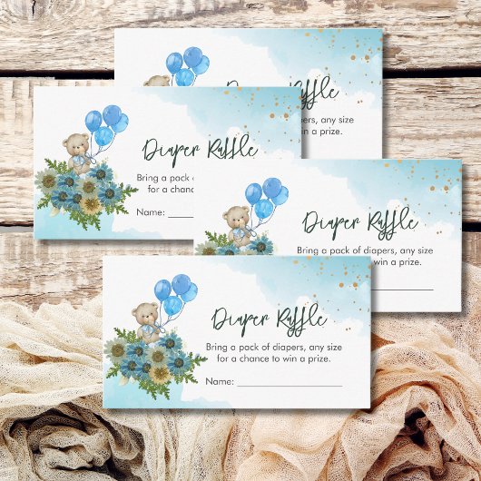 Luier Raffle spel We kunnen bijna wachten Boho reg Informatiekaartje