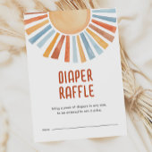 Luier Raffle Sunshine Genderneutraal Baby shower Informatiekaartje