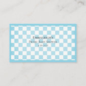 Luier Raffle Teddy Bear Picknick Baby shower spel Informatiekaartje (Achterkant)