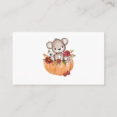 Luier Raffle Teddy Bear Pompoen Baby shower Informatiekaartje (Achterkant)